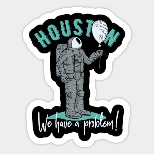 Houston Astronaut Balloon Sticker